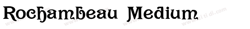 Rochambeau Medium字体转换